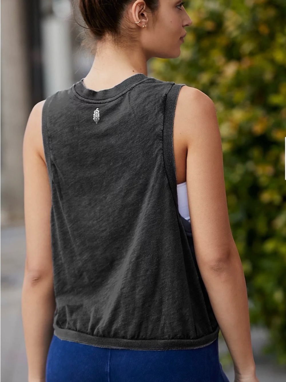 FP Movement by Free People Charcoal Gray Muscle Tank